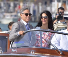 La espectacular Venecia sirvió de marco para la espectacular boda que no pudo mantenerse alejada del lente de los "paparazzis"